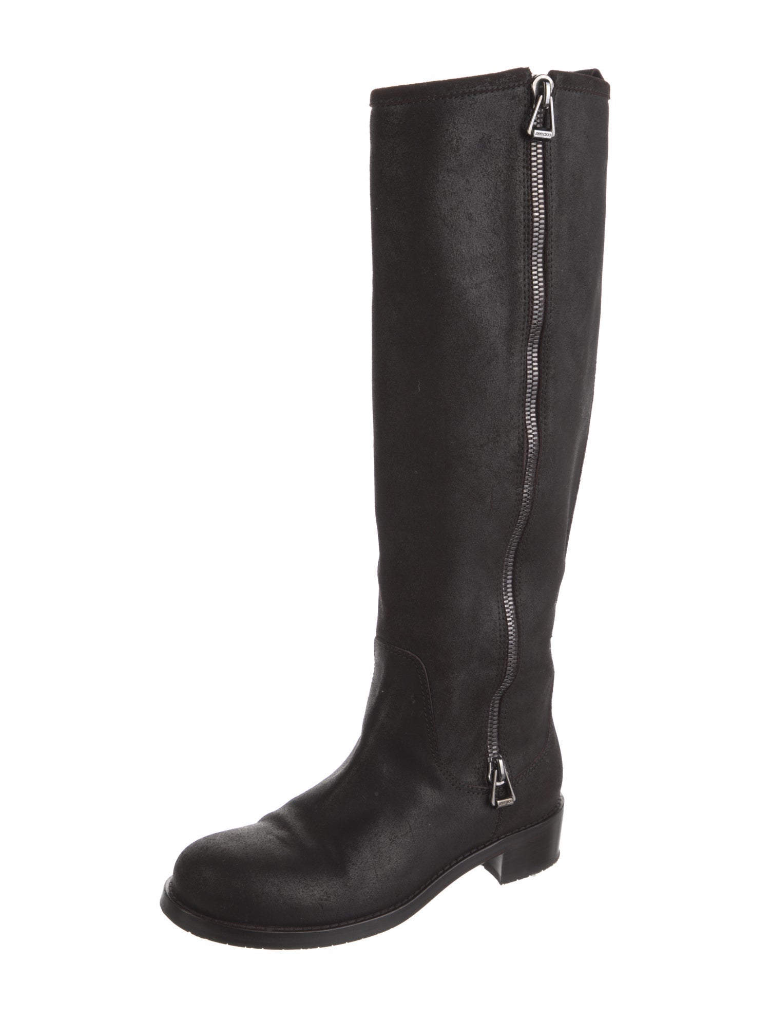 Jimmy Choo Suede Riding Boots