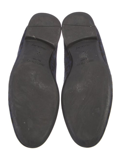 Jimmy Choo Suede Animal Print Loafers