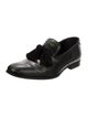 Jimmy Choo Patent Leather Tassel Accents Dress Loafers