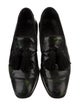 Jimmy Choo Patent Leather Tassel Accents Dress Loafers