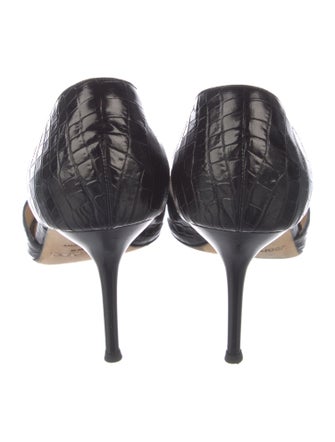 Jimmy Choo Crocodile D'Orsay Pumps