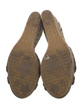 Jimmy Choo Raffia Printed Sandals