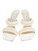 Jimmy Choo Satin Studded Accents Slides