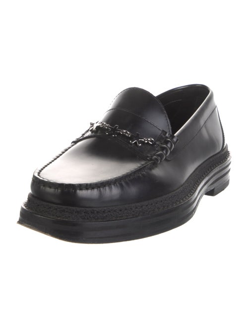 Jimmy Choo x Eric Haze Curated by Poggy Leather Chain-Link Accents Loafers