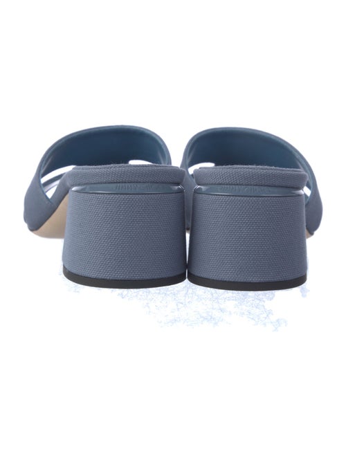 Jimmy Choo Canvas Slides