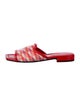 Jimmy Choo Raffia Printed Slides