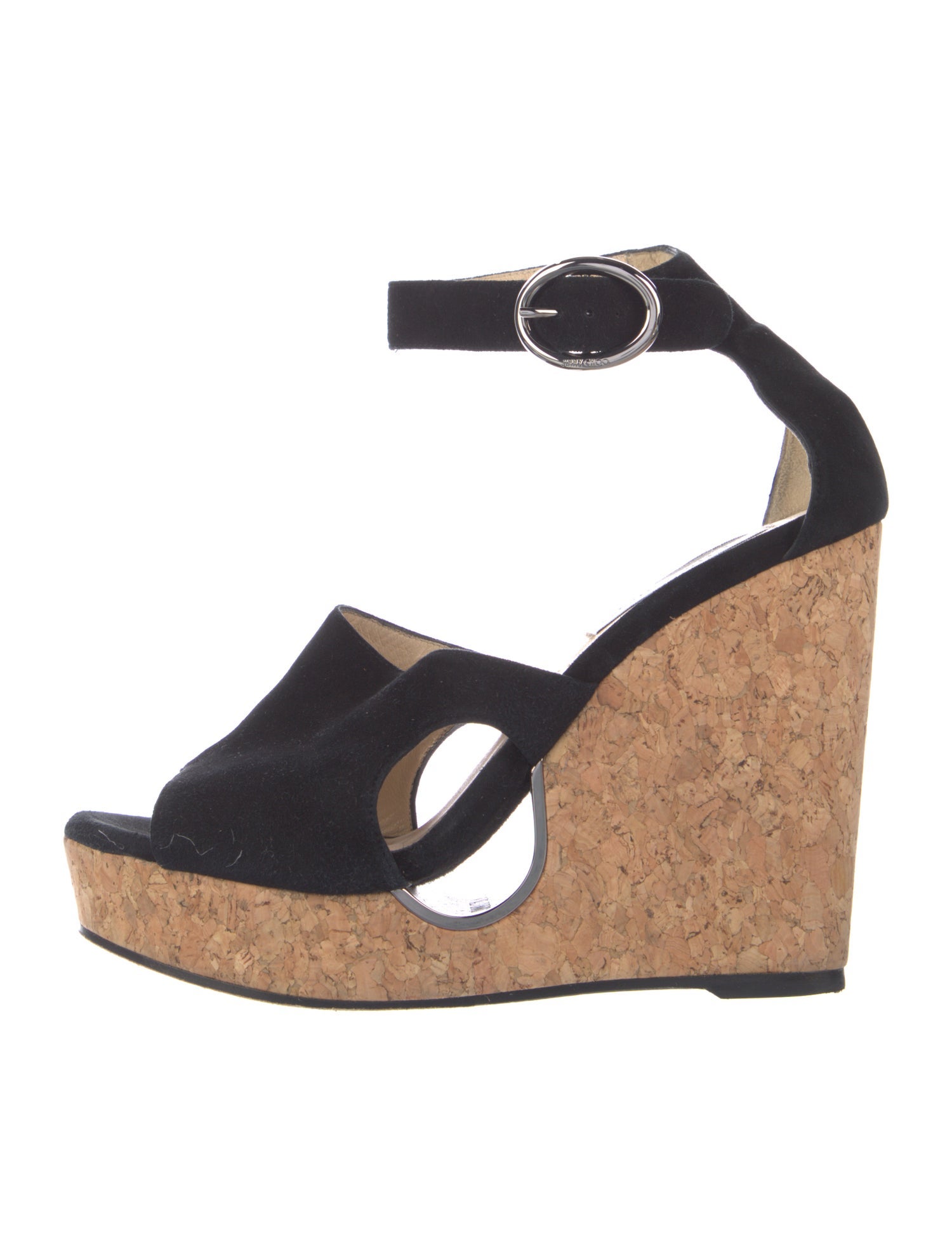 Jimmy Choo Suede Cutout Accent D'Orsay Pumps