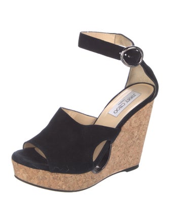 Jimmy Choo Suede Cutout Accent D'Orsay Pumps