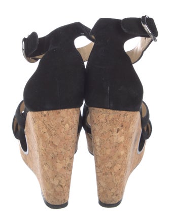 Jimmy Choo Suede Cutout Accent D'Orsay Pumps