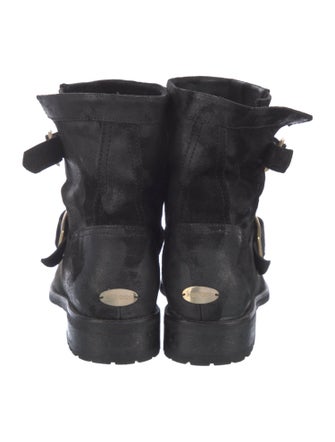 Jimmy Choo Suede Moto Boots