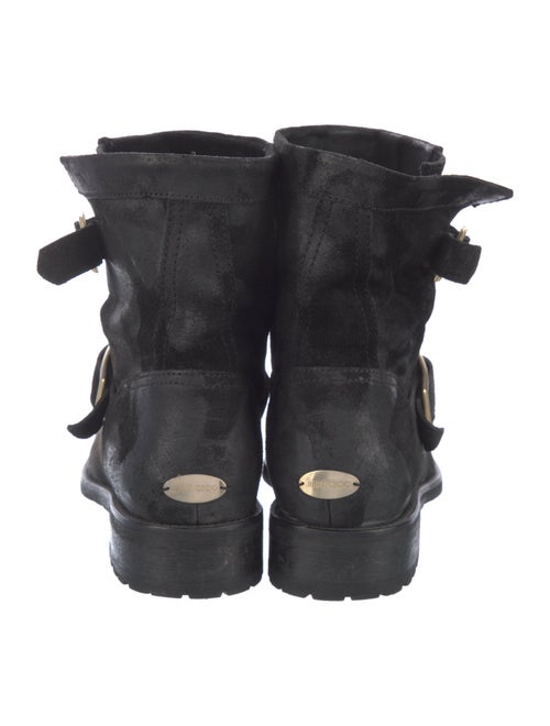 Jimmy Choo Suede Moto Boots