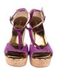 Jimmy Choo Suede T-Strap Sandals