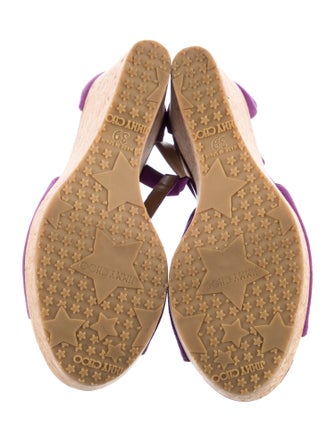 Jimmy Choo Suede T-Strap Sandals