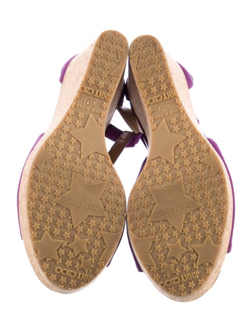 Jimmy Choo Suede T-Strap Sandals