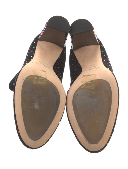 Jimmy Choo Suede Crystal Embellishments Sock Boots