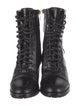 Jimmy Choo Embossed Leather Combat Boots