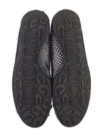 Jimmy Choo Leather Lasercut Accents Ballet Flats