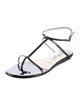 Jimmy Choo Patent Leather T-Strap Sandals