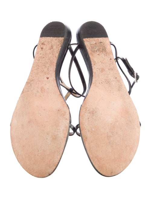 Jimmy Choo Patent Leather T-Strap Sandals