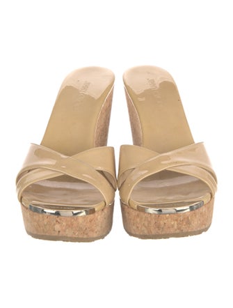 Jimmy Choo Patent Leather Slides