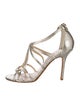Jimmy Choo Embossed Leather Sandals