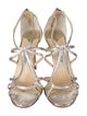 Jimmy Choo Embossed Leather Sandals