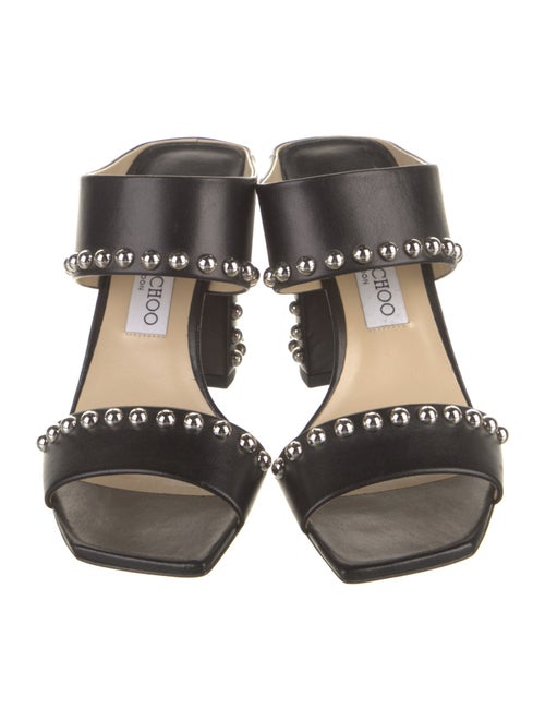 Jimmy Choo Leather Printed Slides