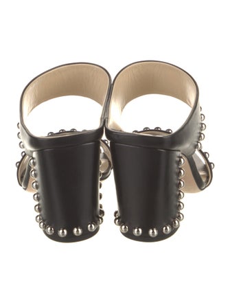 Jimmy Choo Leather Printed Slides