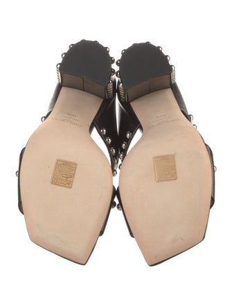 Jimmy Choo Leather Printed Slides