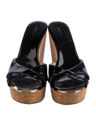 Jimmy Choo Patent Leather Slides