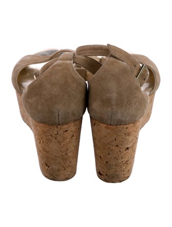 Jimmy Choo Suede T-Strap Sandals