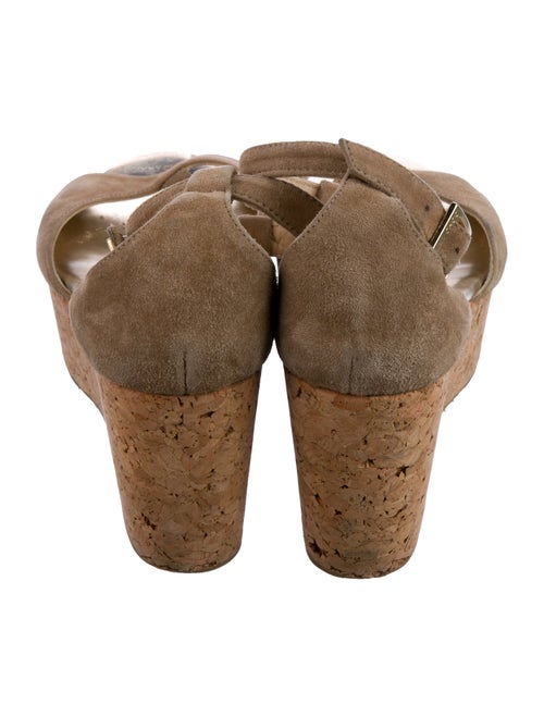 Jimmy Choo Suede T-Strap Sandals