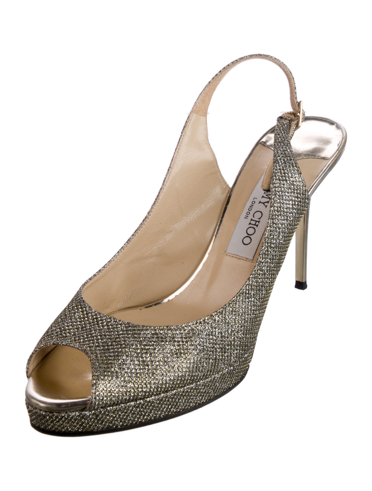 Jimmy Choo Glitter Slingback Pumps