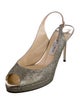 Jimmy Choo Glitter Slingback Pumps