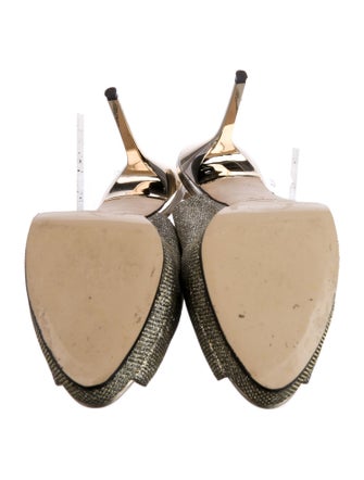 Jimmy Choo Glitter Slingback Pumps