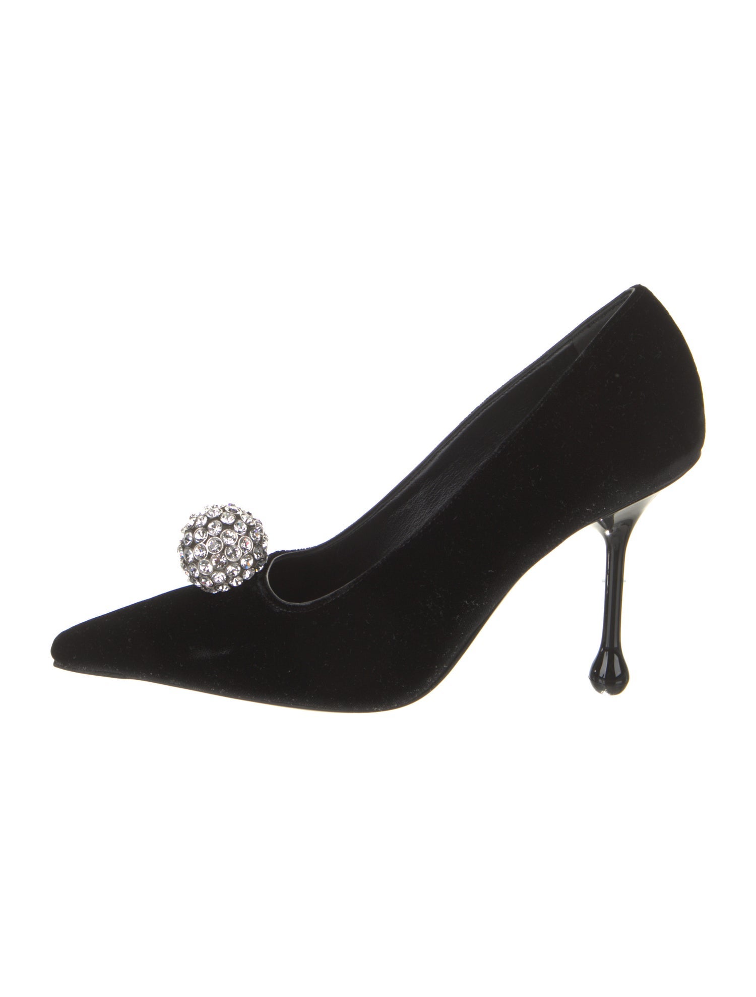 Jimmy Choo Velvet Crystal Embellishments Pumps