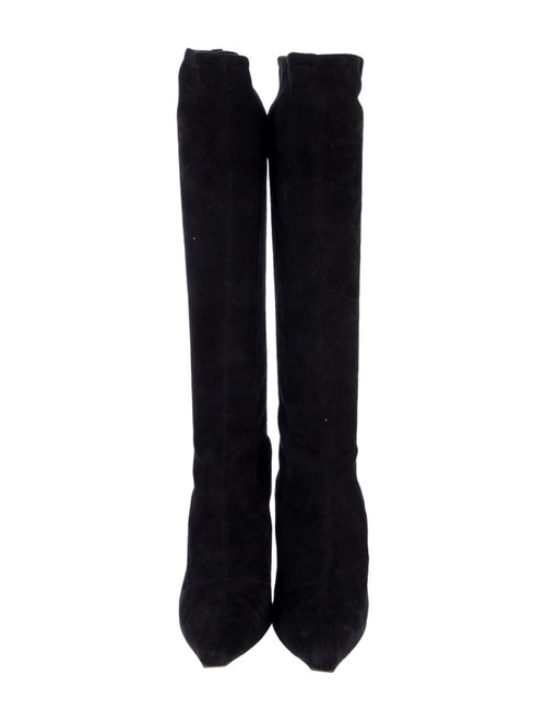 Jimmy Choo Suede Leather Trim Embellishment Boots