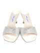 Jimmy Choo Satin Crystal Embellishments Slides