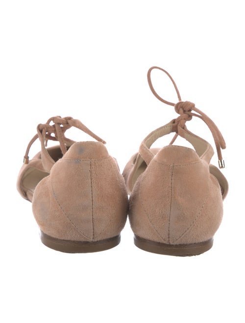 Jimmy Choo Suede Cutout Accent D'Orsay Flats