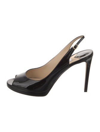 Jimmy Choo Patent Leather Slingback Pumps