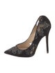 Jimmy Choo Suede Mesh Accents Pumps