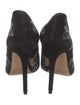Jimmy Choo Suede Mesh Accents Pumps