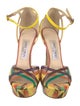 Jimmy Choo Leather Printed Sandals