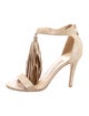 Jimmy Choo Suede Animal Print Sandals