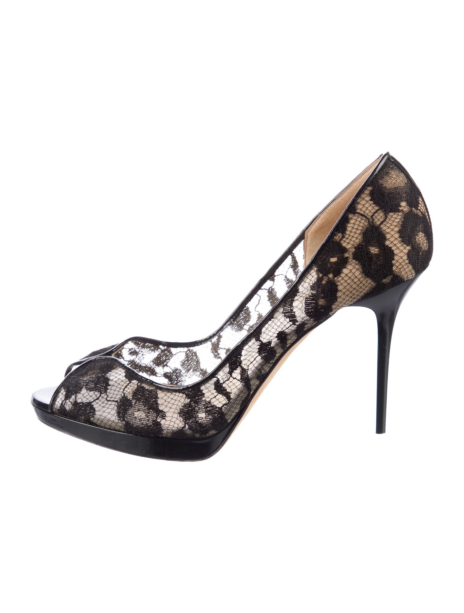 Jimmy Choo Lace Lace Pattern Pumps