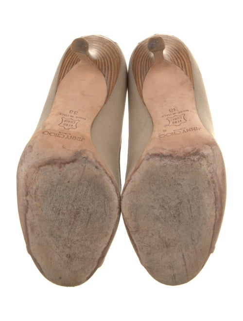 Jimmy Choo Leather Leather Trim Embellishment Pumps