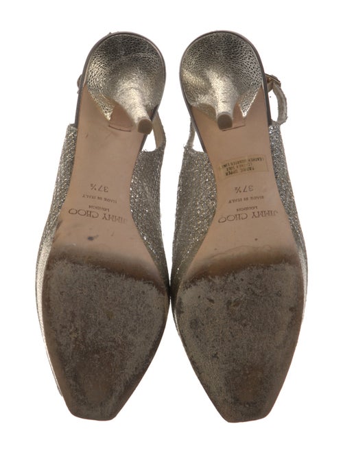 Jimmy Choo Glitter Glitter Accents Slingback Pumps