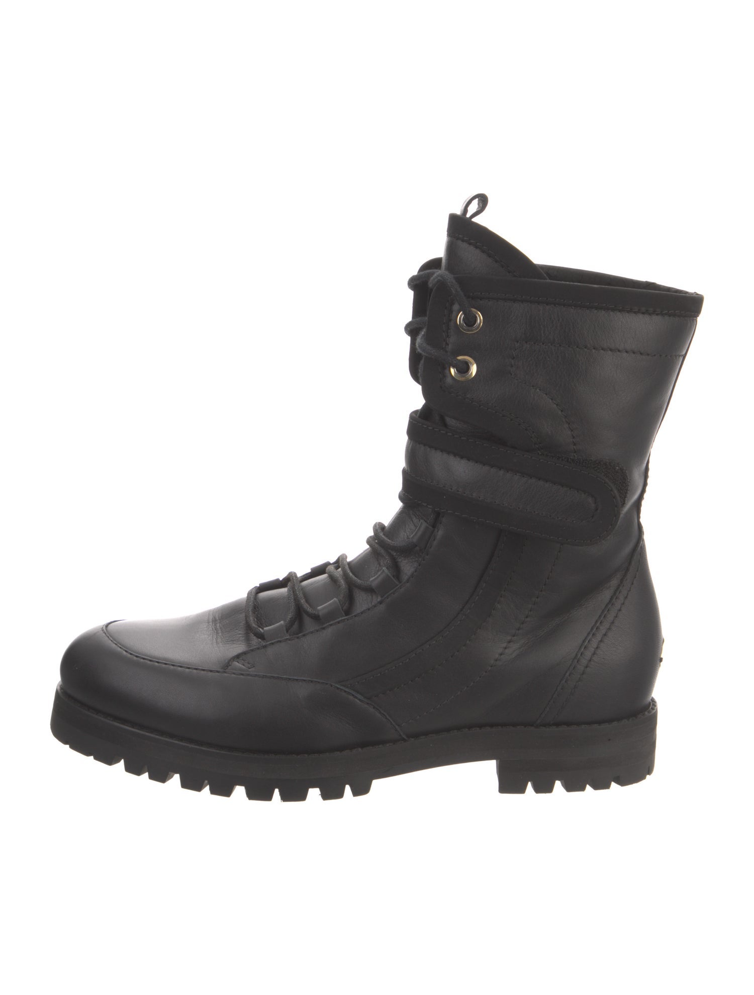 Jimmy Choo Leather Combat Boots