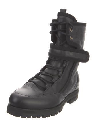 Jimmy Choo Leather Combat Boots