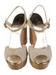 Jimmy Choo Suede Leather Trim Embellishment Slingback Pumps
